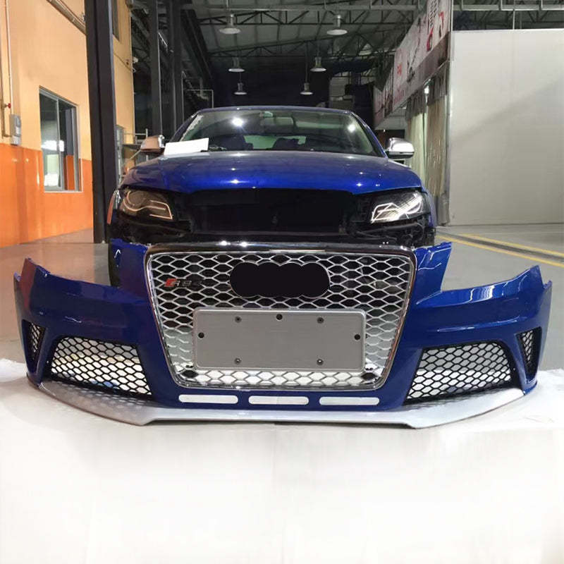 2008-2012 Audi RS4 Front Bumper For A4/S4 B8 Body Kits With Fog Light Grille Honeycomb Grille | RS4 Front Bumper