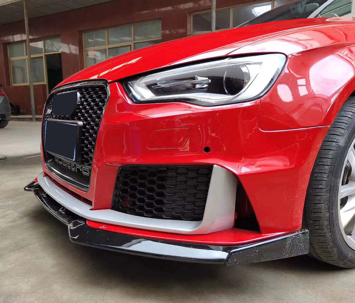 2013-2016 Audi RS3 Front Bumper For A3/S3 8V Body Kits With Honeycomb Grille Front Lip | RS3 Bumper
