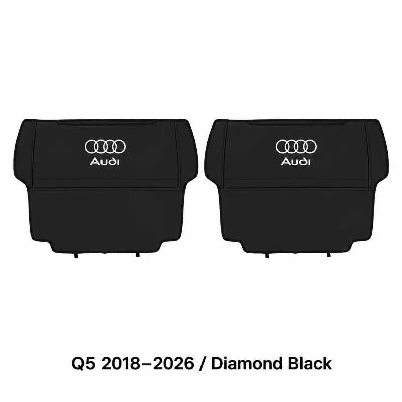 Asign Seat Back Storage Organizer Half-Cover for Audi Vehicles – Leather-Like Rear Seat Pocket