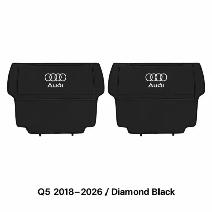 Asign Seat Back Storage Organizer Half-Cover for Audi Vehicles – Leather-Like Rear Seat Pocket