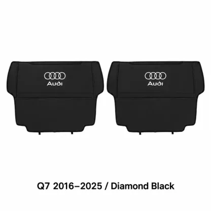 Asign Seat Back Storage Organizer Half-Cover for Audi Vehicles – Leather-Like Rear Seat Pocket