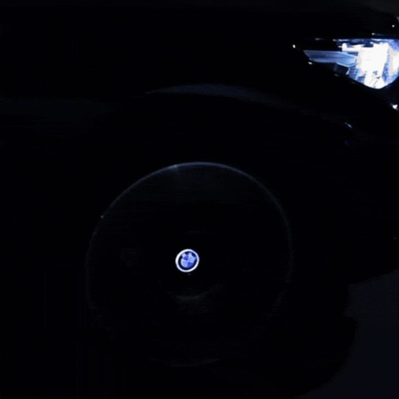 Asign Floating Auto Light Wheel Caps Compatible with BMW Vehicles