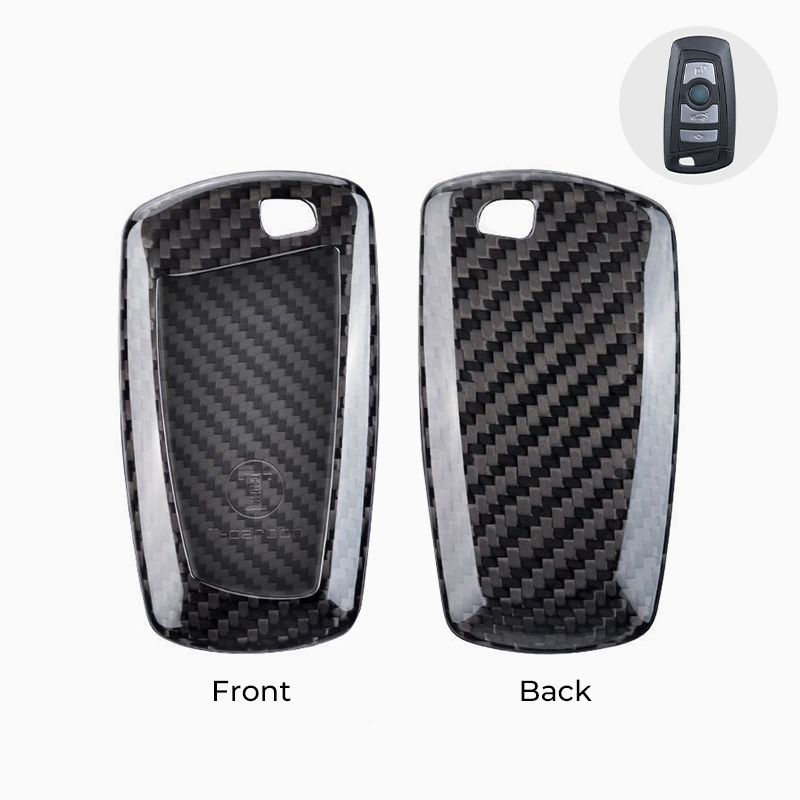 Asign Carbon Fiber Car Key Fob Cover Shell Case For BMW Keys