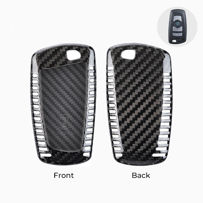 Asign Carbon Fiber Car Key Fob Cover Shell Case For BMW Keys
