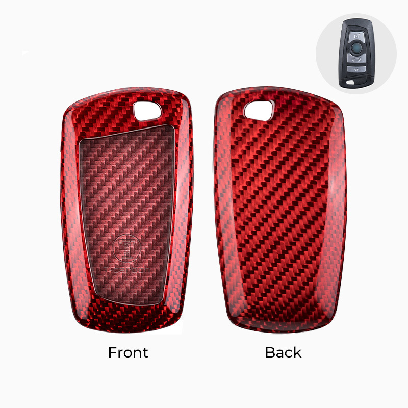 Asign Carbon Fiber Car Key Fob Cover Shell Case For BMW Keys