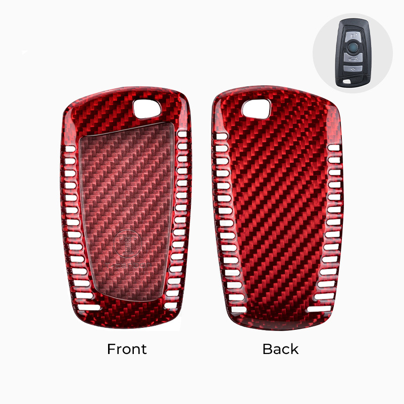 Asign Carbon Fiber Car Key Fob Cover Shell Case For BMW Keys