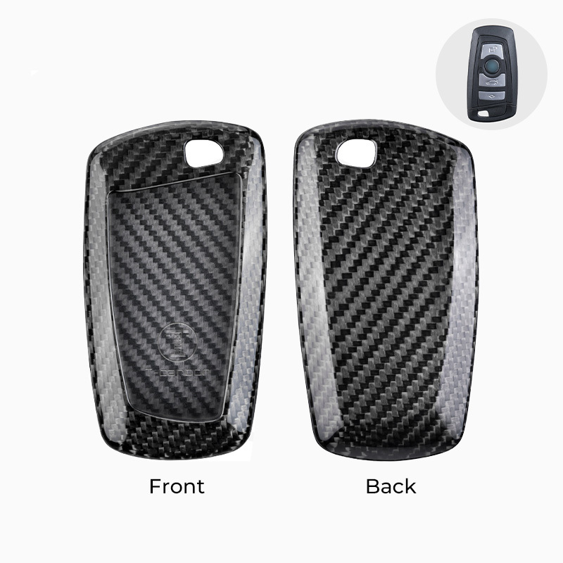 Asign Carbon Fiber Car Key Fob Cover Shell Case For BMW Keys