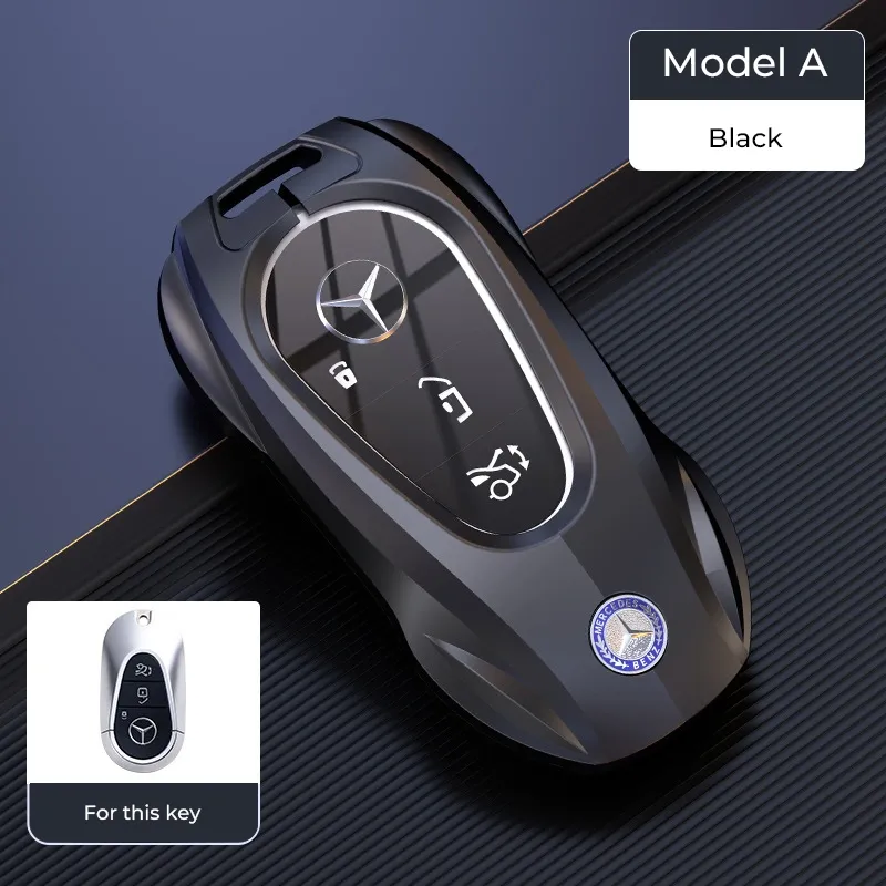 Asign Metal Key Cover for Mercedes-Benz | Black & Silver