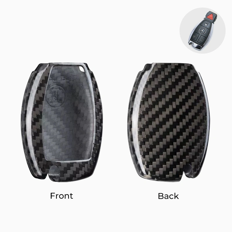Asign Carbon Fiber Car Key Fob Cover Shell Case For Mercedes-Benz Keys