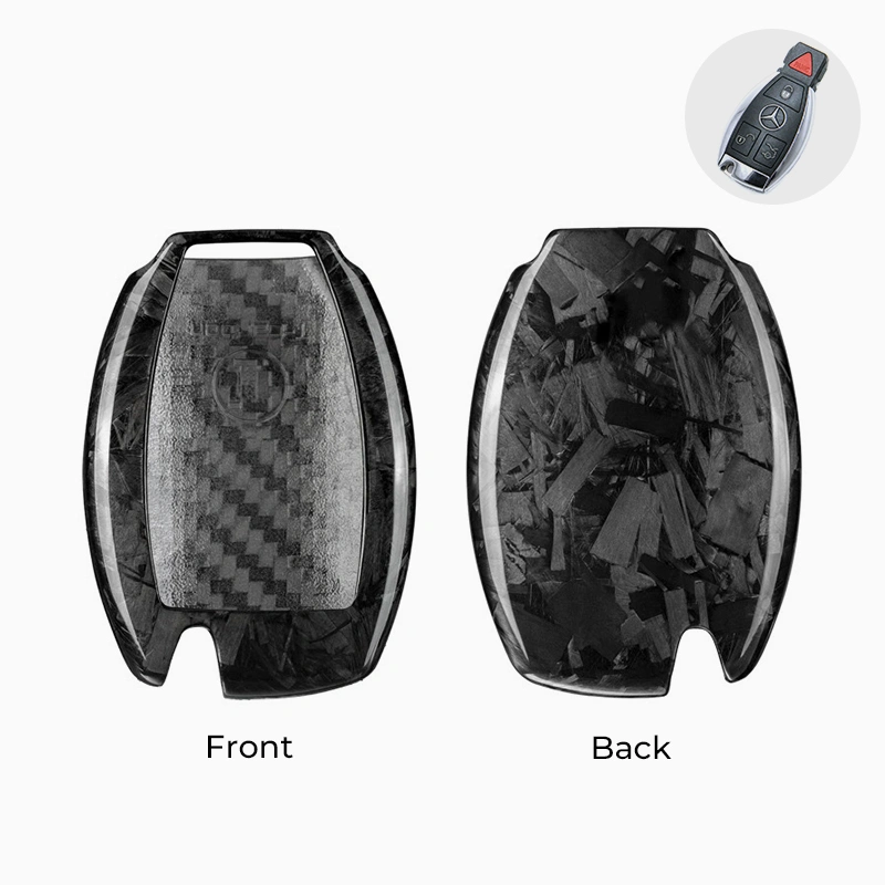 Asign Carbon Fiber Car Key Fob Cover Shell Case For Mercedes-Benz Keys