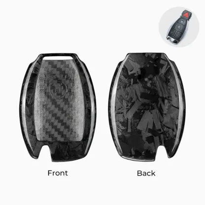 Asign Carbon Fiber Car Key Fob Cover Shell Case For Mercedes-Benz Keys