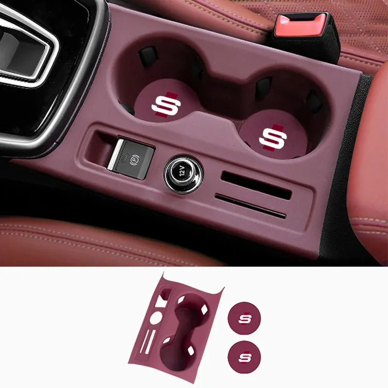 Asign Center Console Cup Holder Mat – For Audi A3/A4/A5/A6/A7/Q3/Q5