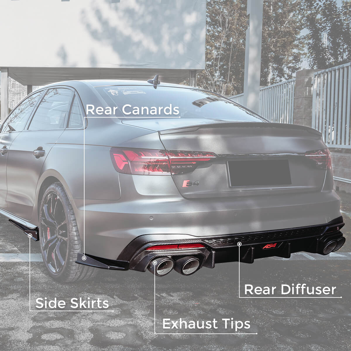 Asign Ultimate Real Carbon Fiber Kit for B9.5 2020-2024 Audi A4/S4 - Elevate Both Performance and Style 