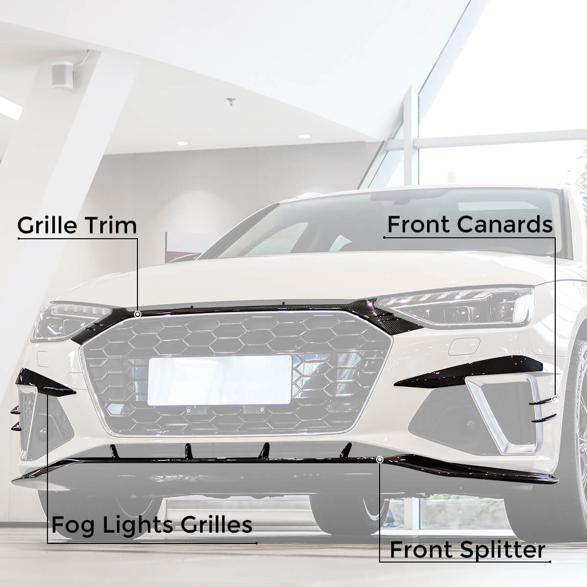 Asign Ultimate Real Carbon Fiber Kit for B9.5 2020-2024 Audi A4/S4 - Elevate Both Performance and Style 