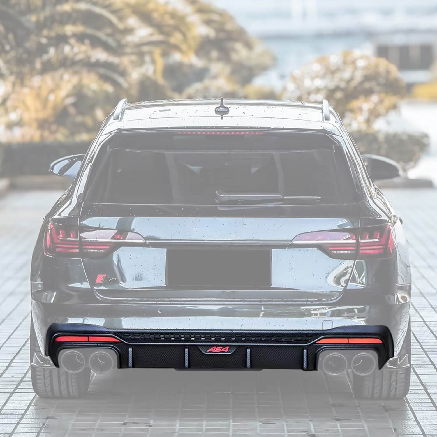 Asign Carbon Fiber Rear Diffuser For B9.5 2020-2024 Audi A4/S4