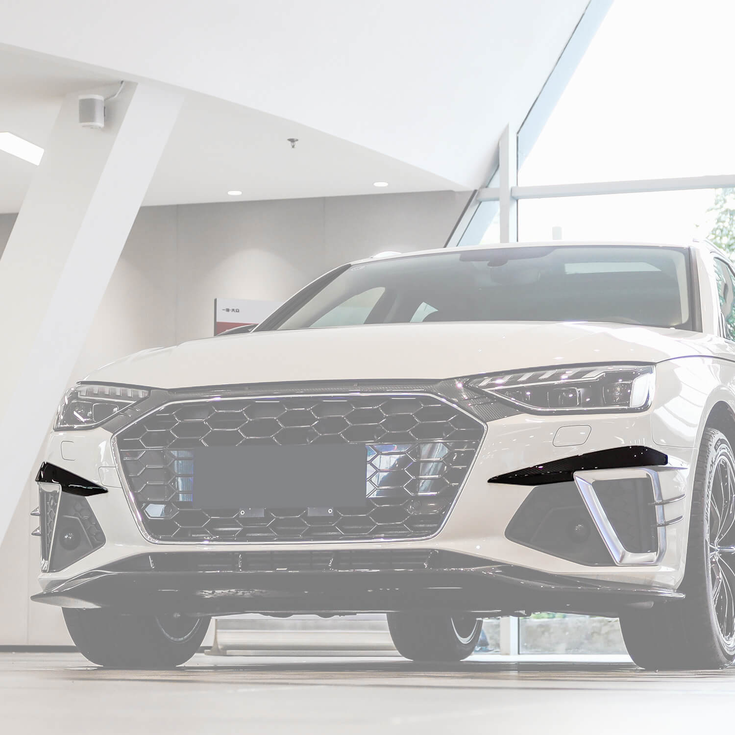 Asign Real Carbon Fiber Fog Lights Grilles For B9.5 2020-2024 Audi A4/S4