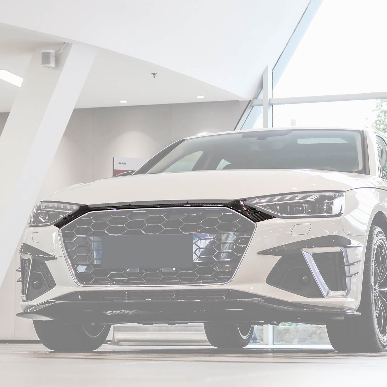 Asign Real Carbon Fiber Grille Trim For B9.5 2020-2024 Audi A4/S4