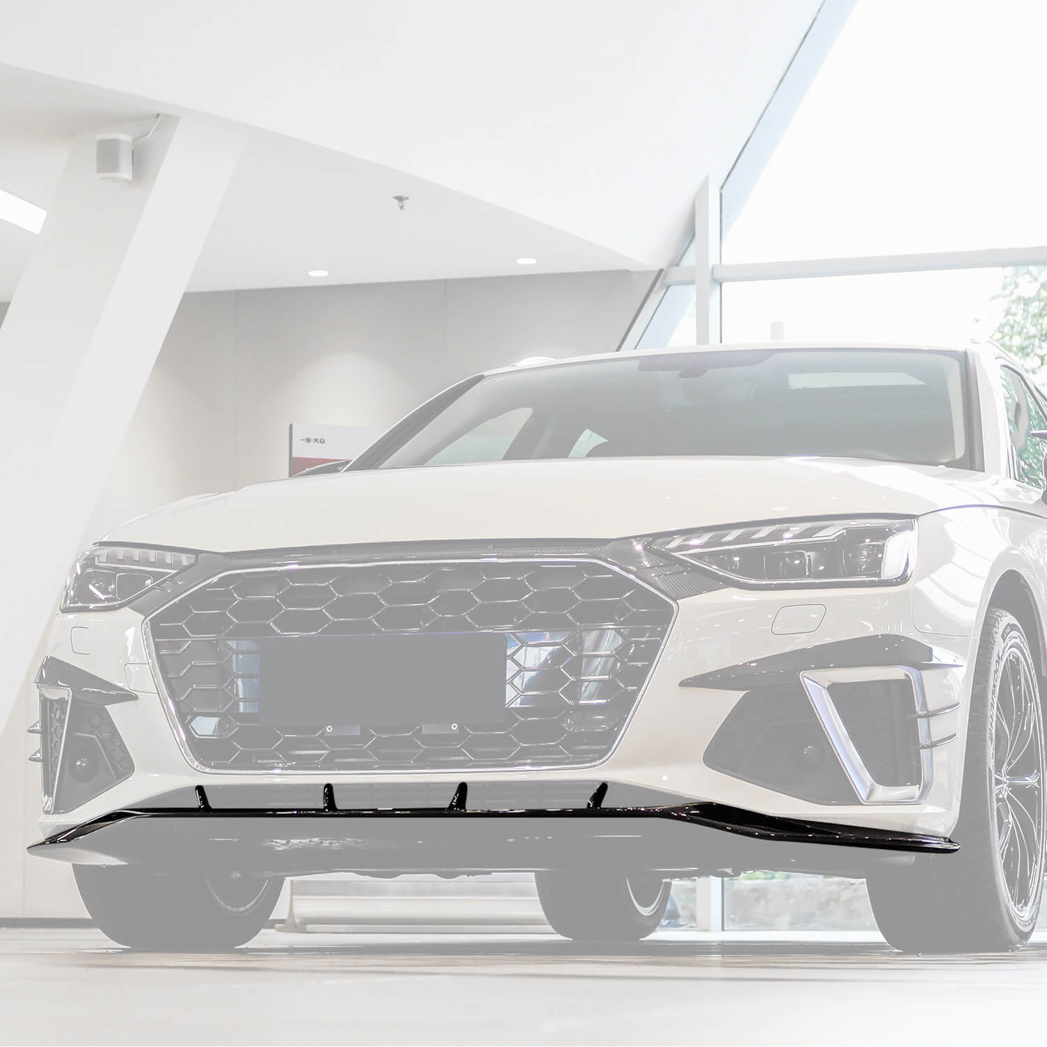 Asign Real Carbon Fiber Front Splitter For B9.5 2020-2024 Audi A4/S4