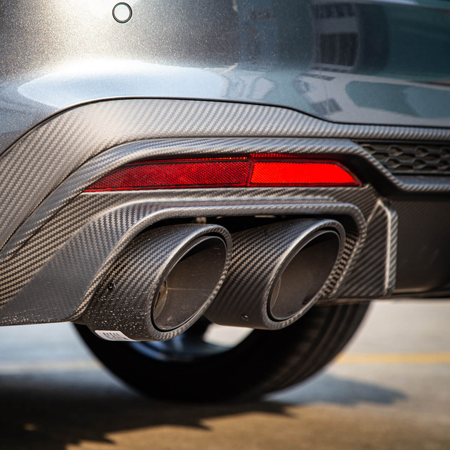 Asign Real Carbon Fiber End pips For 2020-2024 B9.5 Audi A4/S4