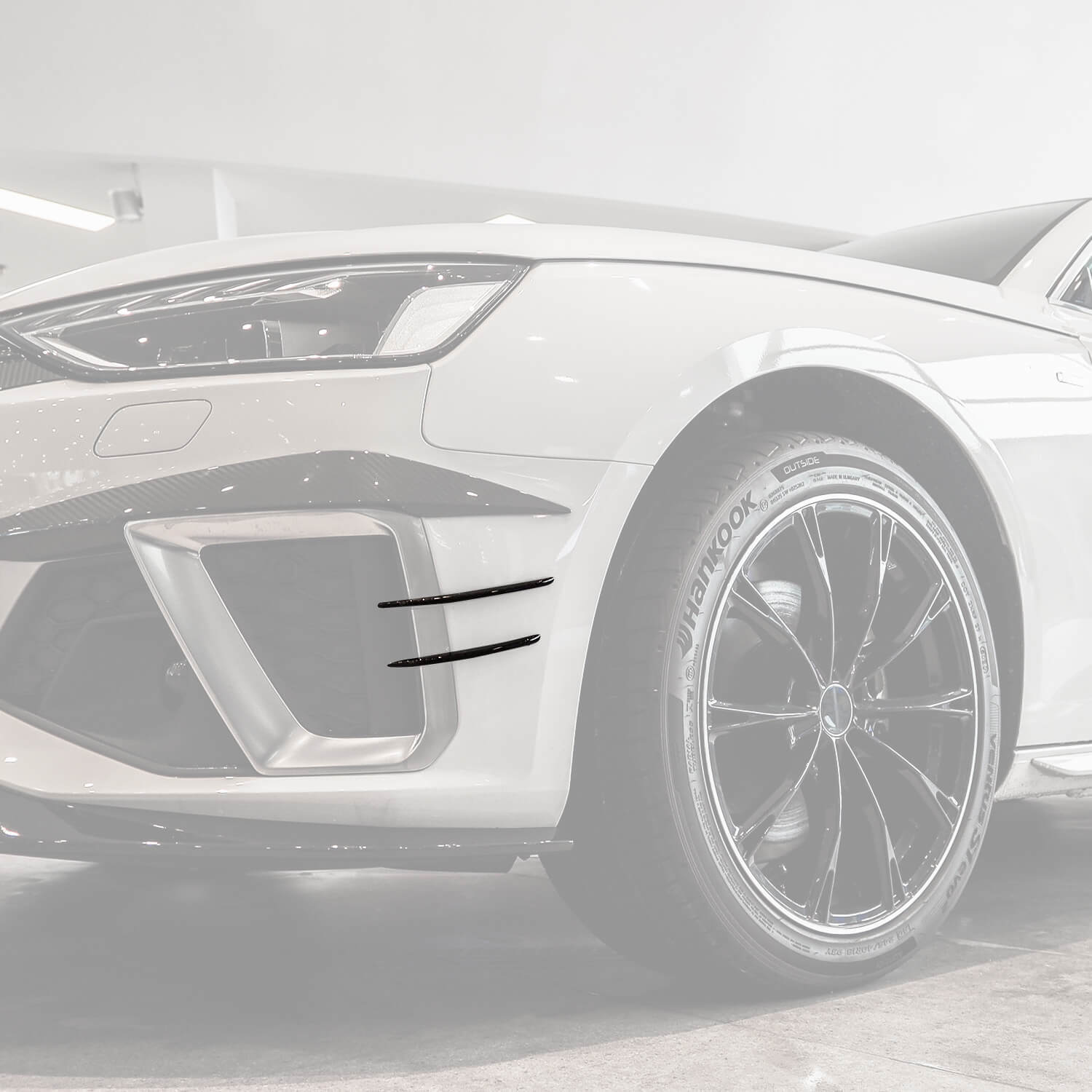 Asign Real Carbon Fiber Front Splitter Canard For 2020-2024 B9.5 Audi A4/S4