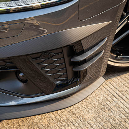 Asign Real Carbon Fiber Front Splitter Canard For 2020-2024 B9.5 Audi A4/S4