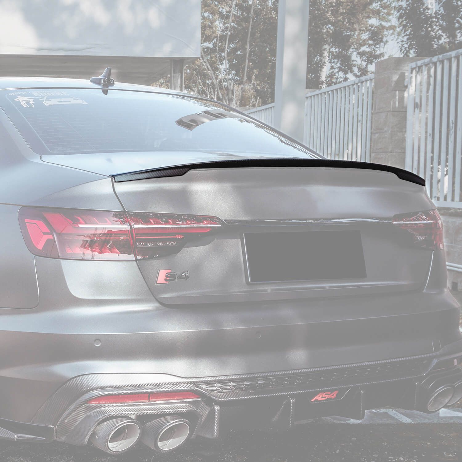 Asign Carbon Fiber Rear Spoiler For Audi B9/B9.5 2016-2024 A4/S4