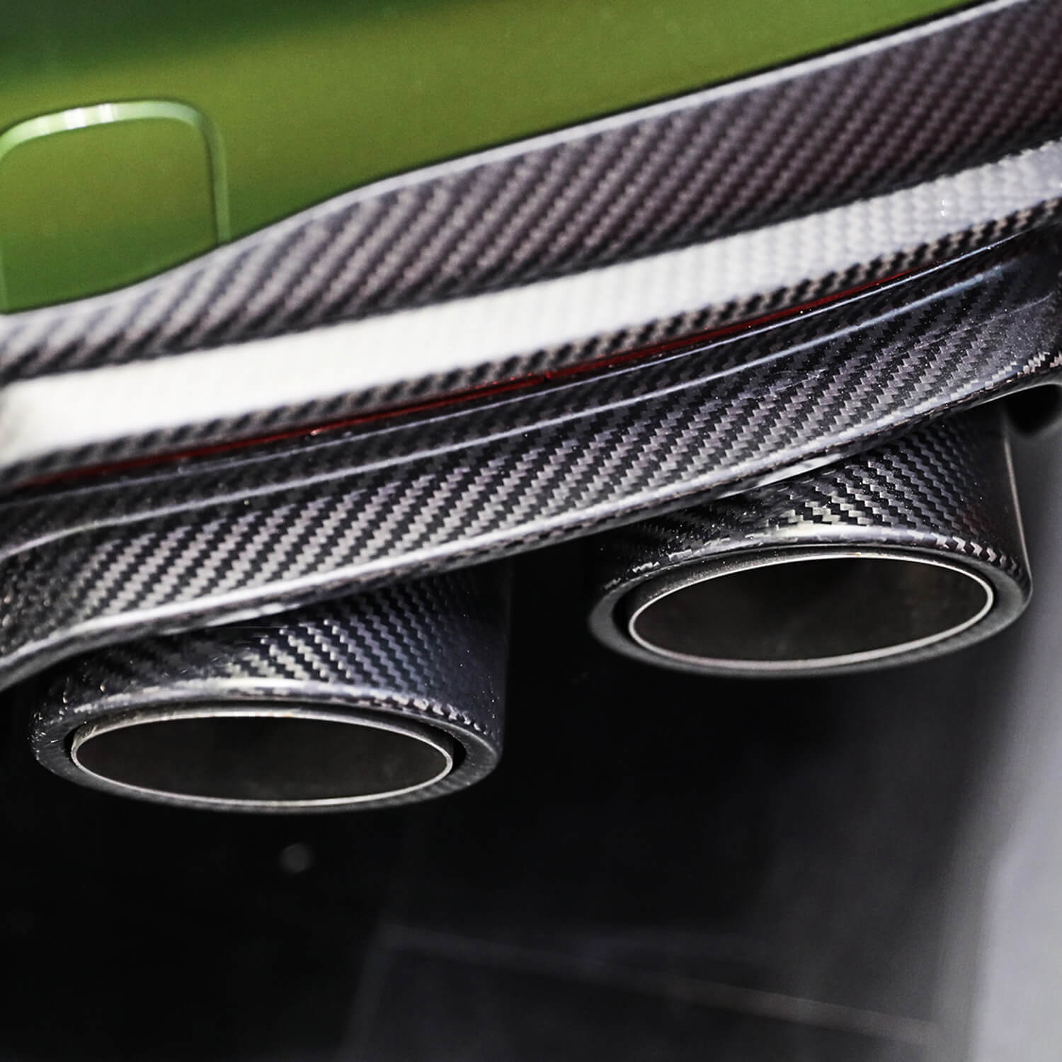 Asign Real Carbon Fiber End pips For 2020-2024 B9.5 Audi A4/S4