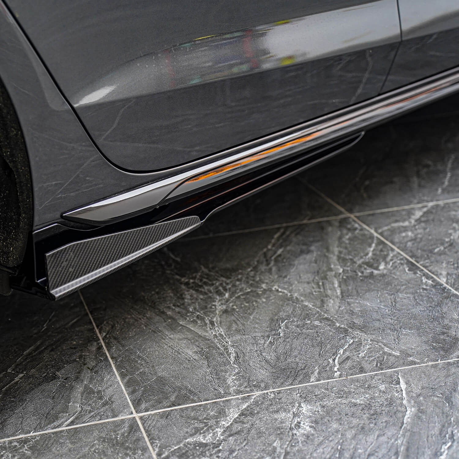 Asign Real Carbon Fiber Side Skirts For 2020-2024 B9.5 Audi A4/S4