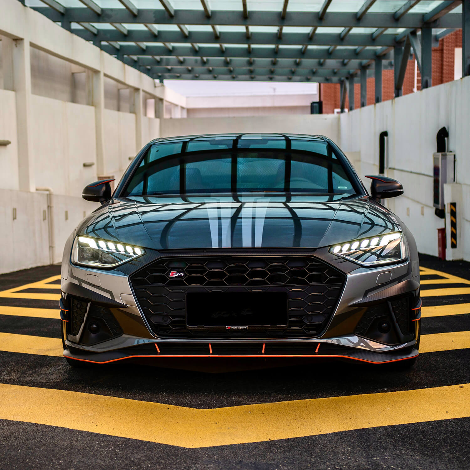 Asign Real Carbon Fiber Grille Trim For B9.5 2020-2024 Audi A4/S4