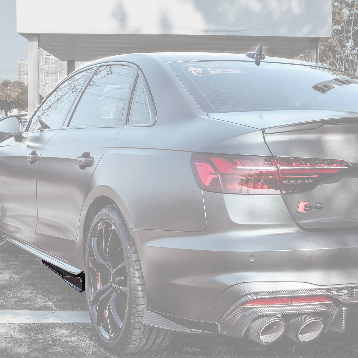 Asign Real Carbon Fiber Side Skirts For B9/B9.5 2016-2024 Audi A4/S4