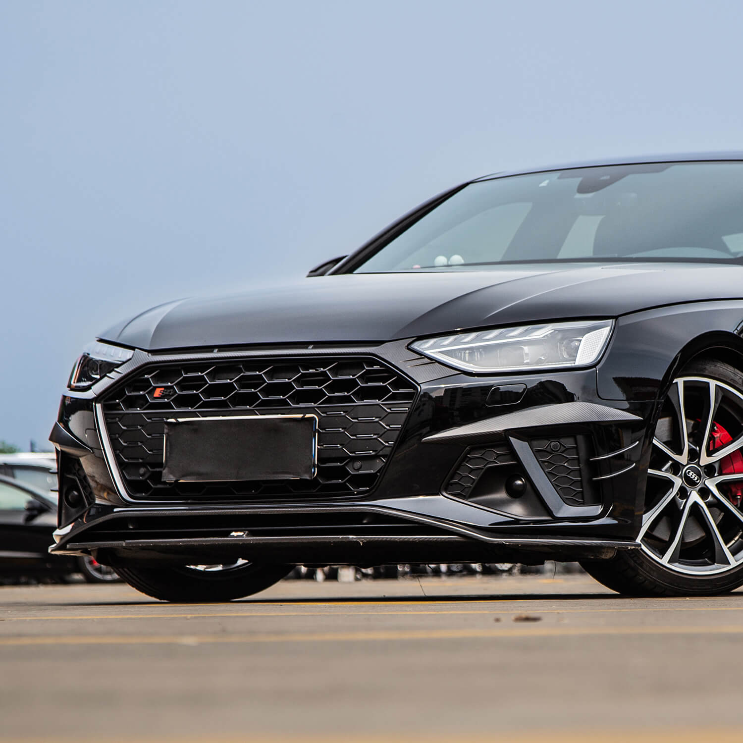 Asign Real Carbon Fiber Grille Trim For B9.5 2020-2024 Audi A4/S4