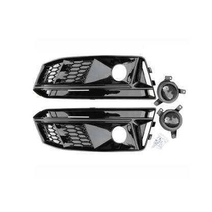 2017-2019 Audi RS4 Style S line Fog Light Grilles For Audi A4 S4 B9
