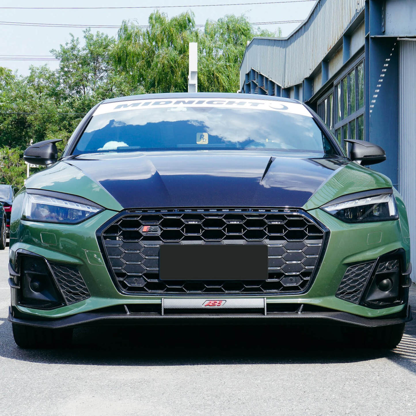 Asigncar Carbon Fiber Front Splitter For B9.5 2020-2024 Audi A5/S5