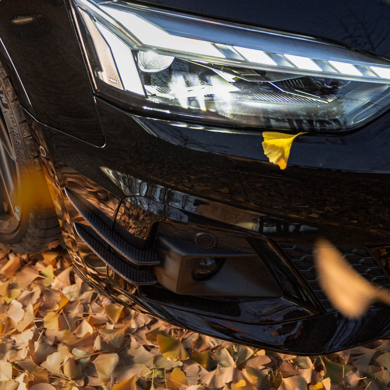 Asigncar Carbon Fiber Front Splitter Canard For B9.5 2020-2024 Audi A5/S5