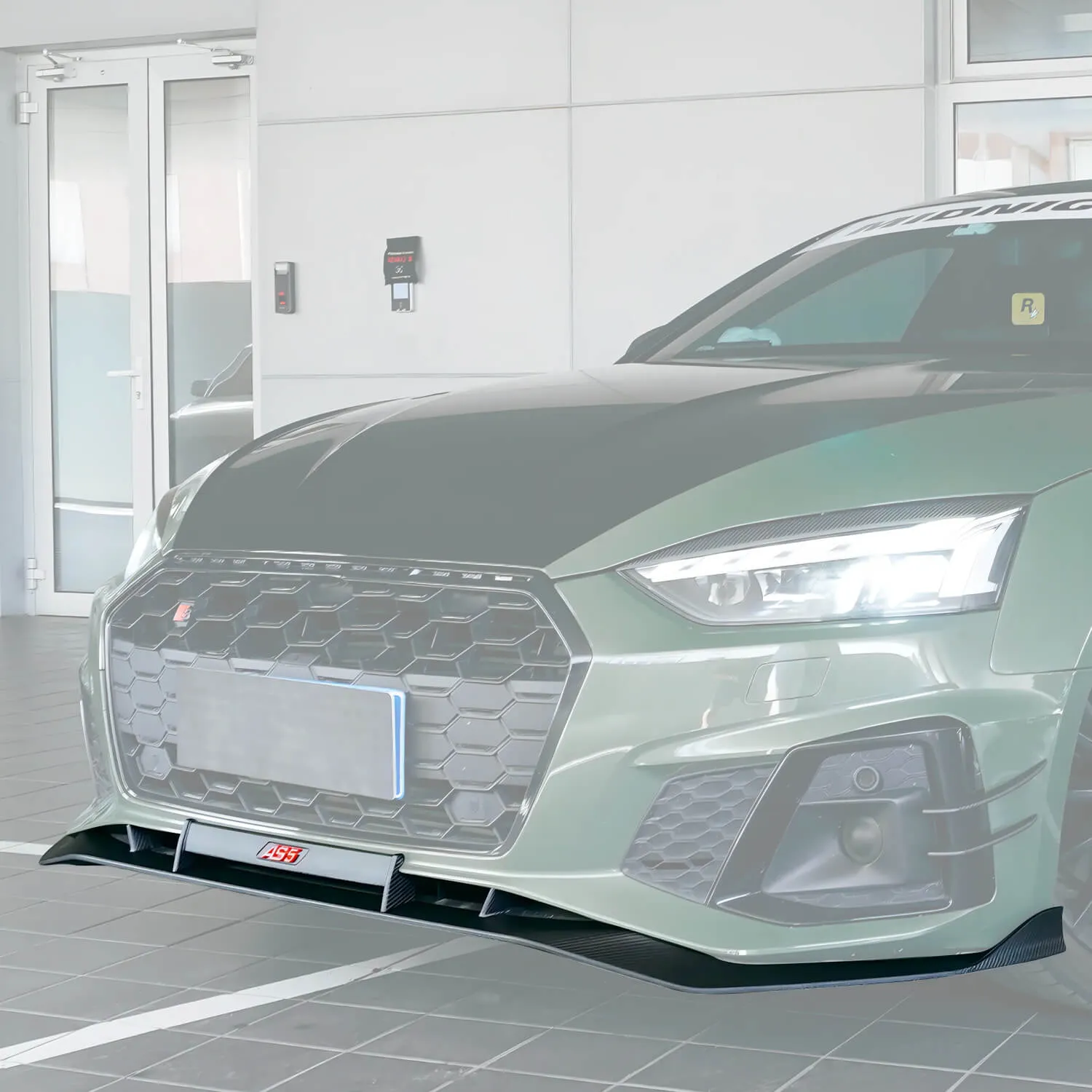 Audi B9.5 A5/S5 Carbon Fiber Exterior Upgrade: Front Splitter, Canard Set & Fender Emblems
