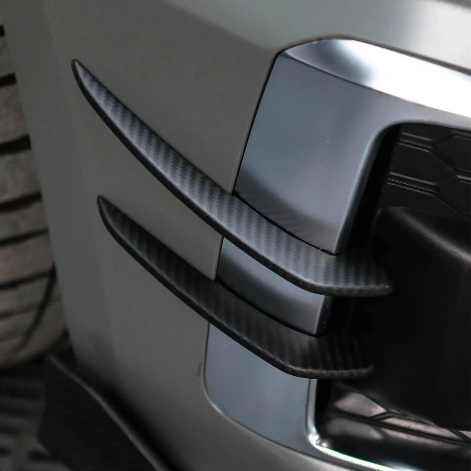 Audi B9.5 A5/S5 Carbon Fiber Exterior Upgrade: Front Splitter, Canard Set & Fender Emblems