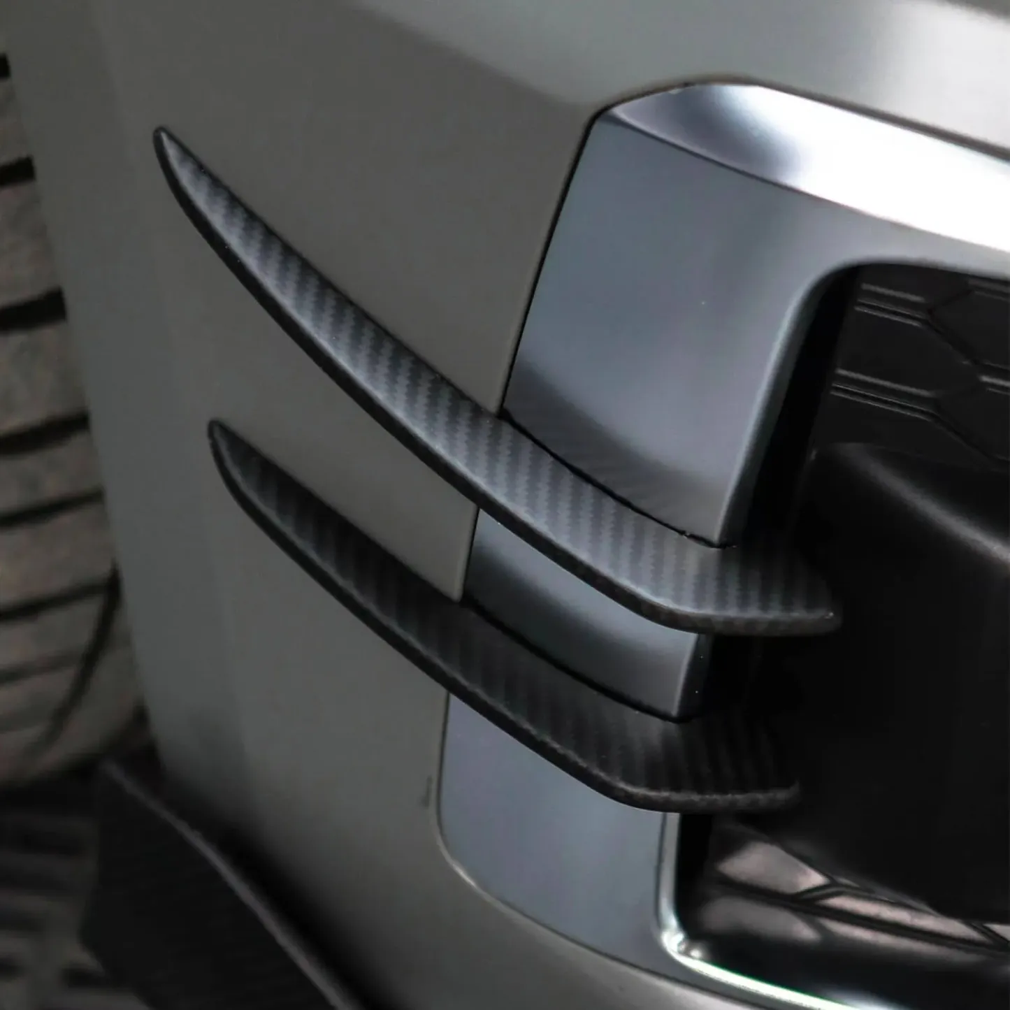 Audi B9.5 A5/S5 Carbon Fiber Exterior Upgrade: Front Splitter, Canard Set & Fender Emblems