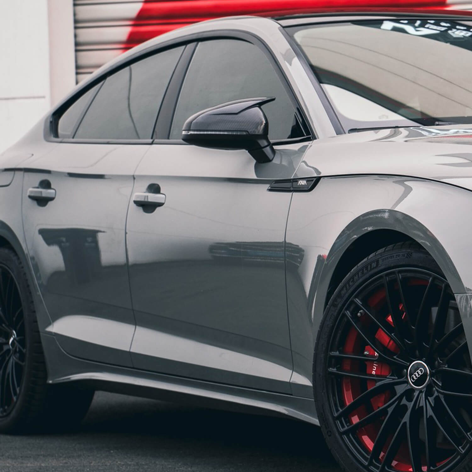 Asigncar Carbon Fiber Fender Emblem For B9.5 2020-2024 Audi A5/S5