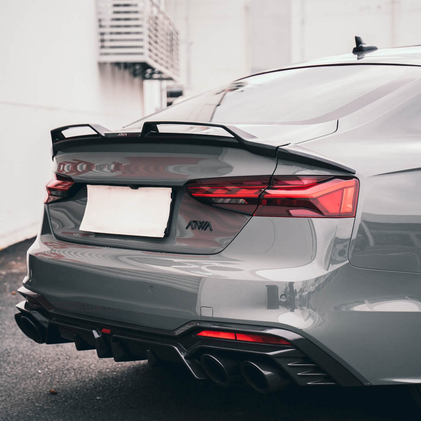 Asigncar Real Carbon Fiber Rear Spoiler High-Performance Aerodynamic Design For Audi A5/S5