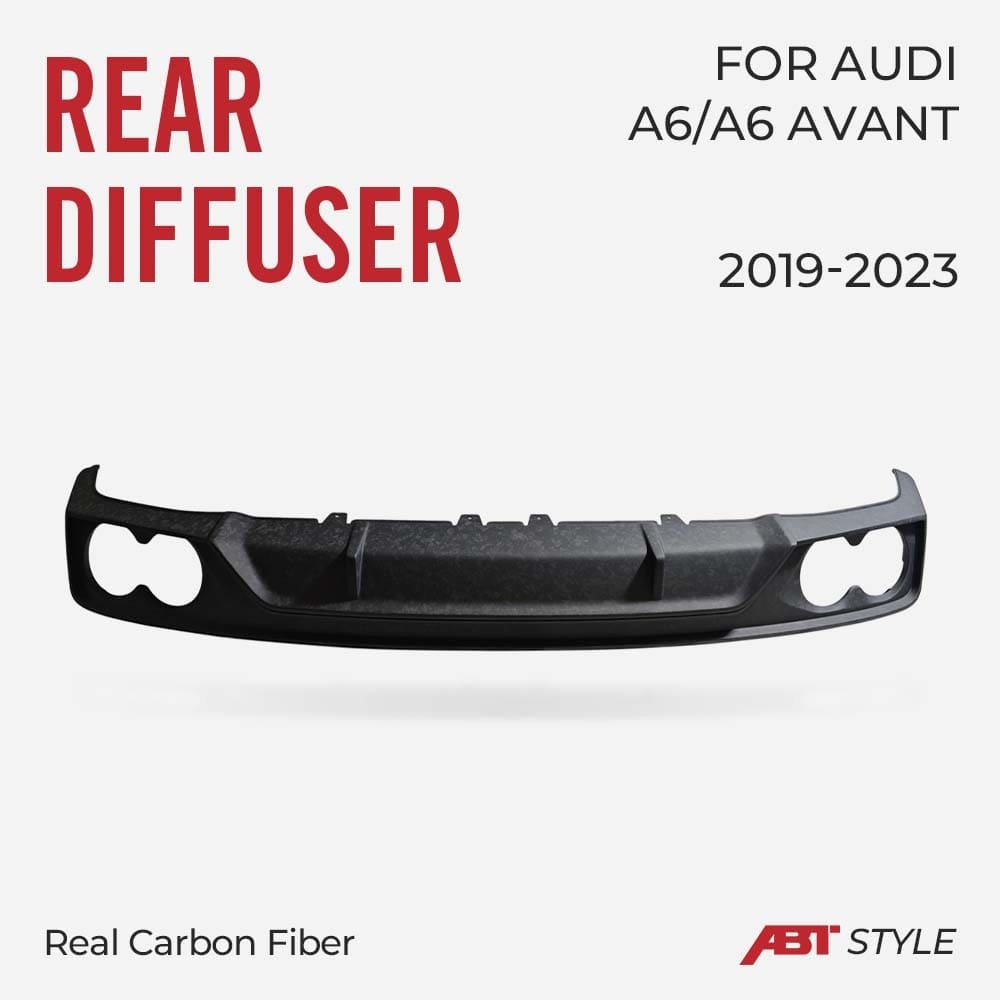 Asign Real Carbon Fiber Rear Diffuser For C8 2019-2023 Audi A6