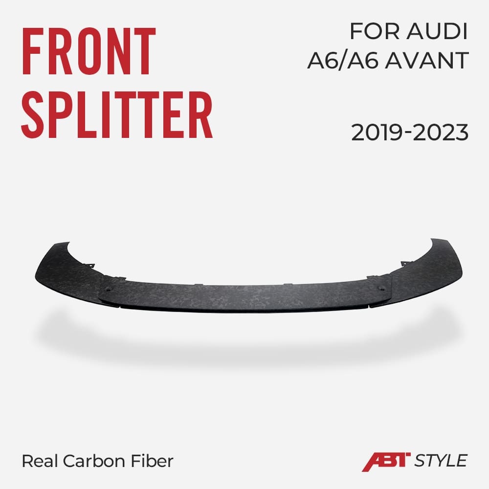 Asign Real Carbon Fiber Front Splitter For C8 2019-2023 Audi A6