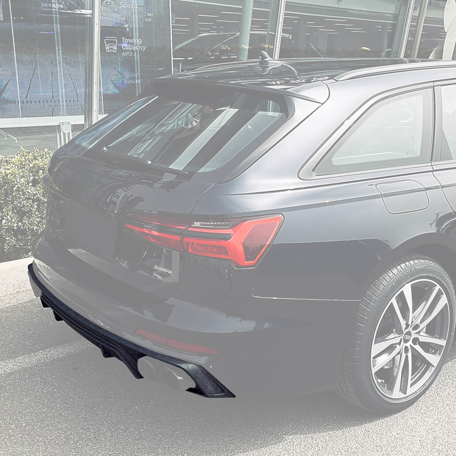 Asign Real Carbon Fiber Rear Diffuser For C8 2019-2023 Audi A6