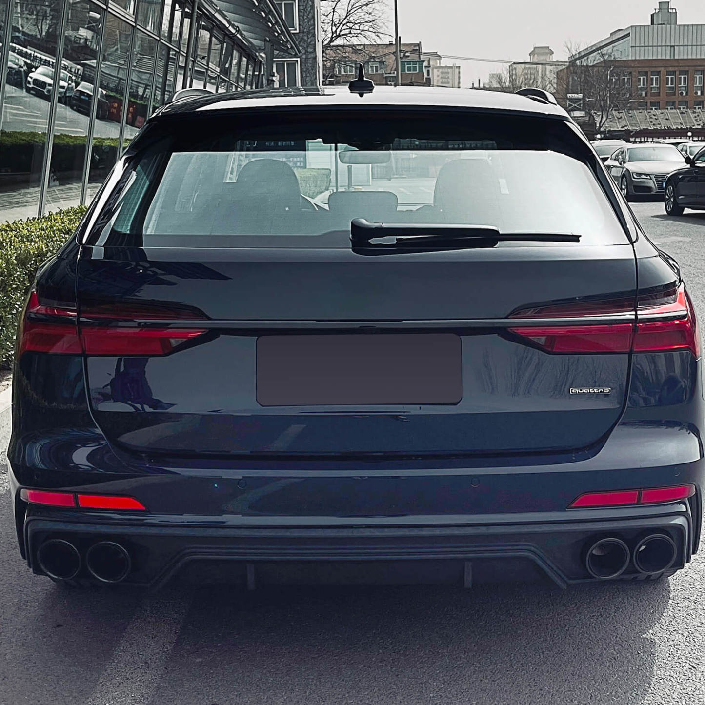 Asign Real Carbon Fiber Rear Diffuser For C8 2019-2023 Audi A6
