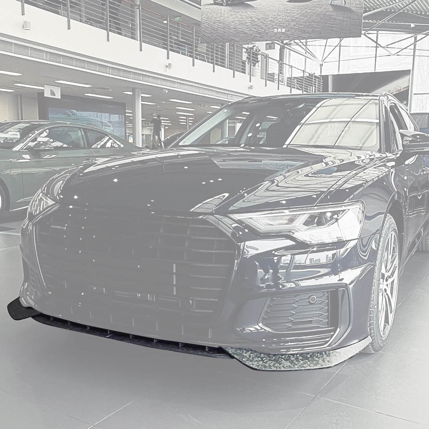 Asign Real Carbon Fiber Front Splitter For C8 2019-2023 Audi A6