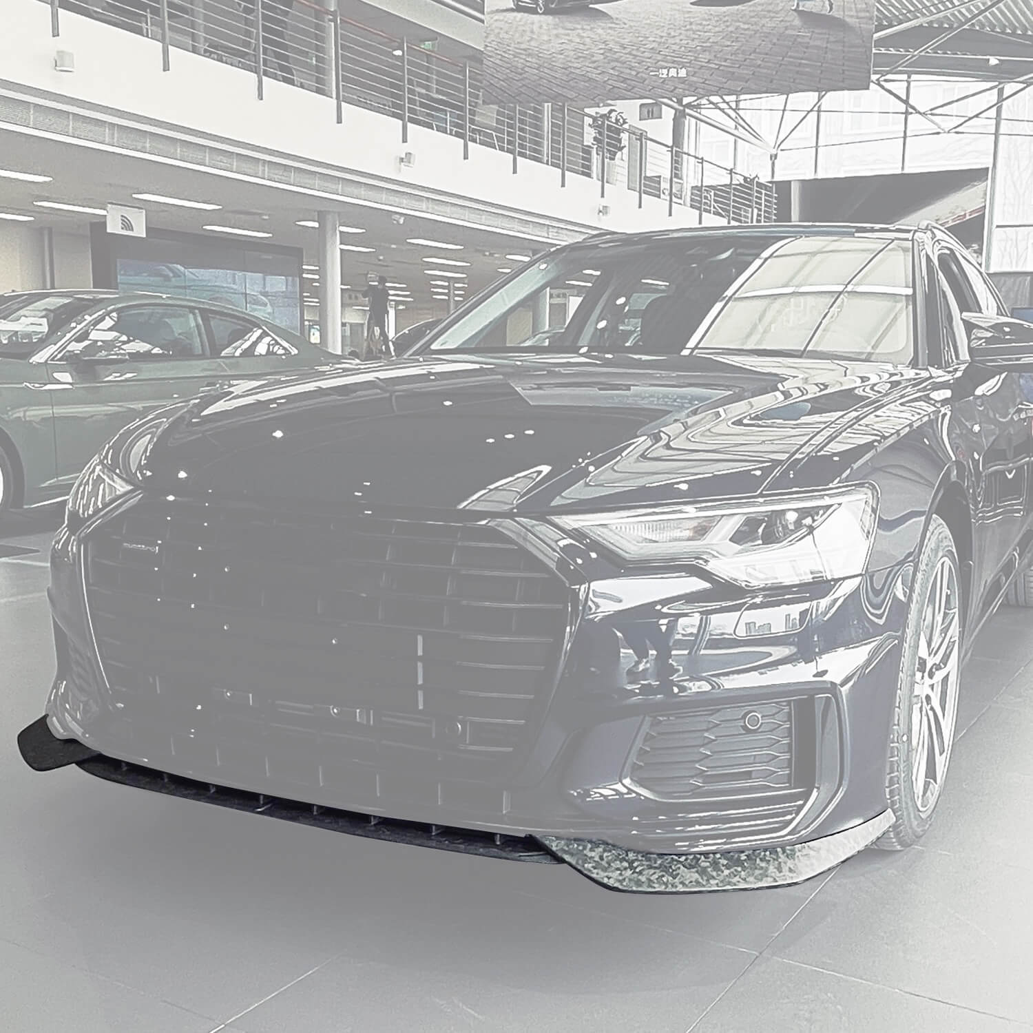 Asign Real Carbon Fiber Front Splitter For C8 2019-2023 Audi A6