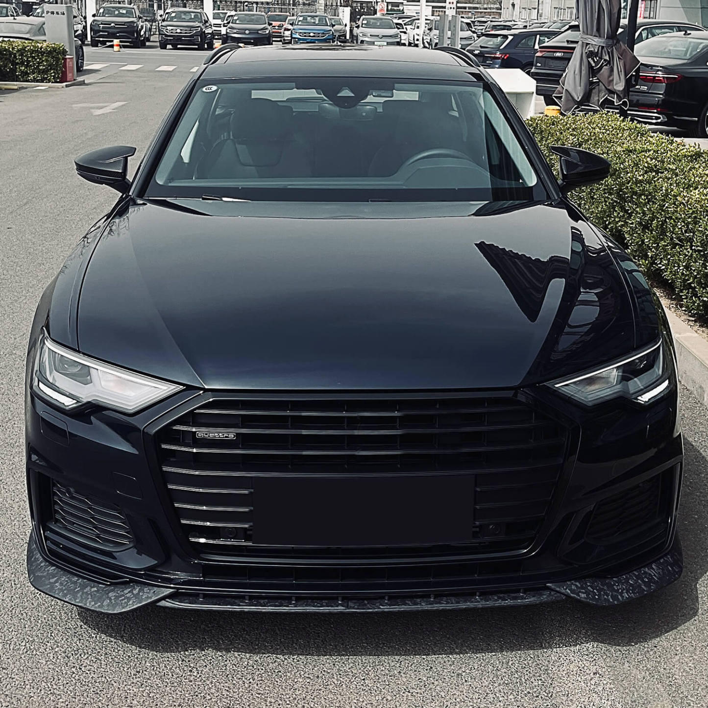 Asign Real Carbon Fiber Front Splitter For C8 2019-2023 Audi A6