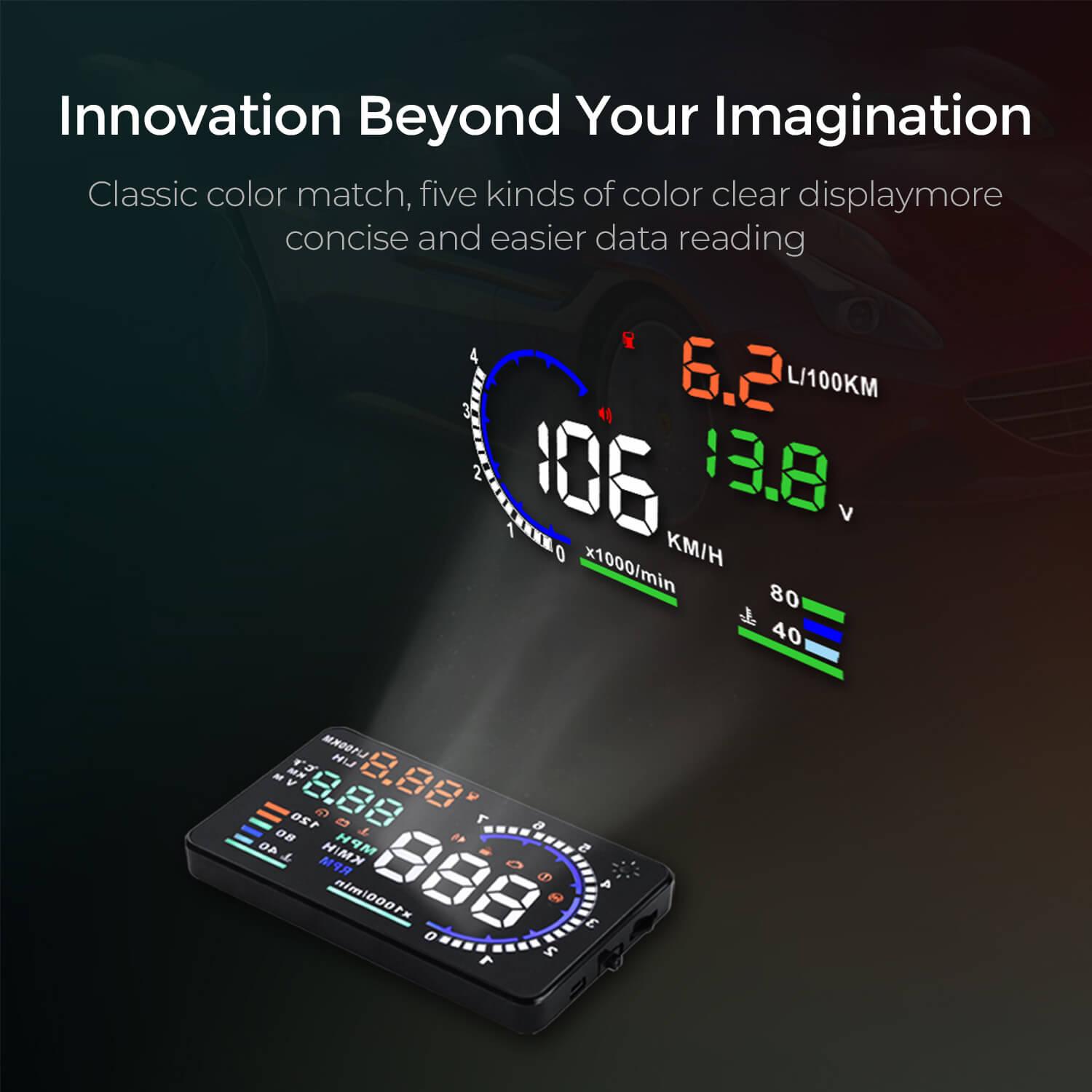 Asign A8 Heads-Up Display (HUD) OBD2 for Audi Car