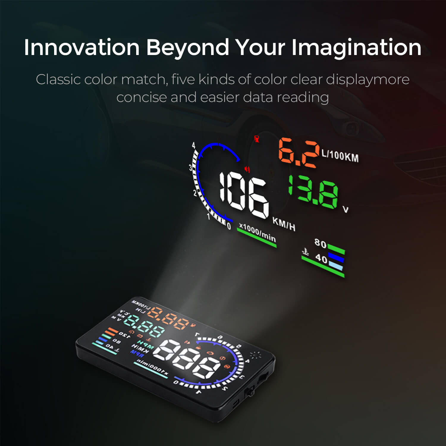 Asign A8 Heads-Up Display (HUD) OBD2 for Audi Car