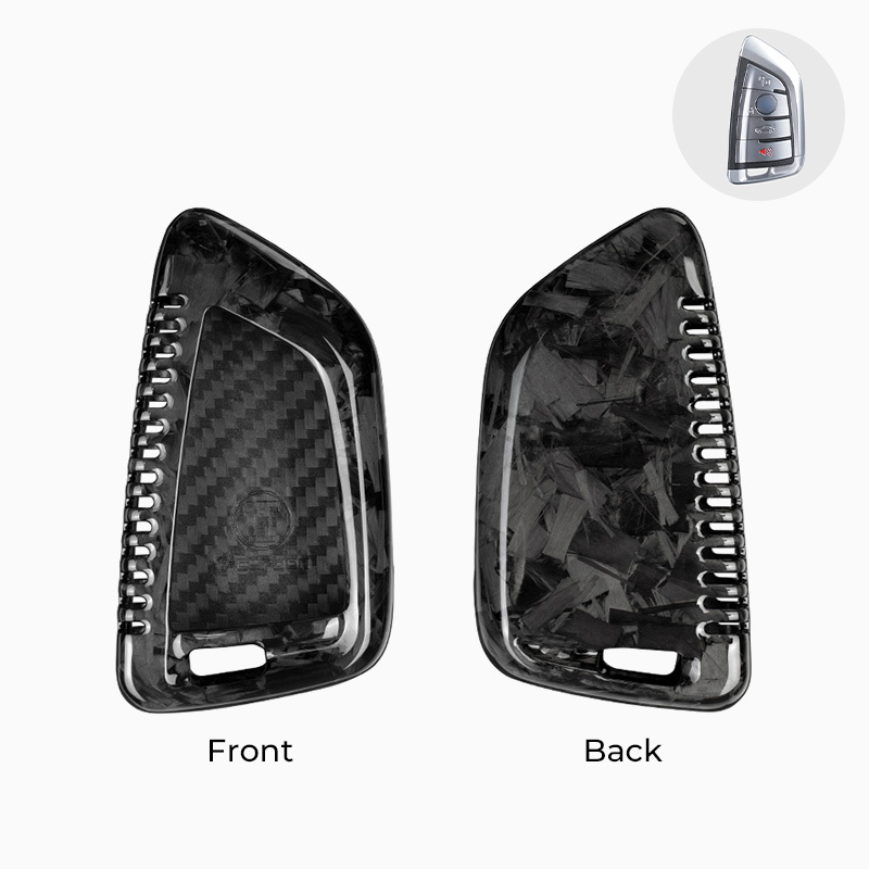 Asign Carbon Fiber Car Key Fob Cover Shell Case For BMW Keys