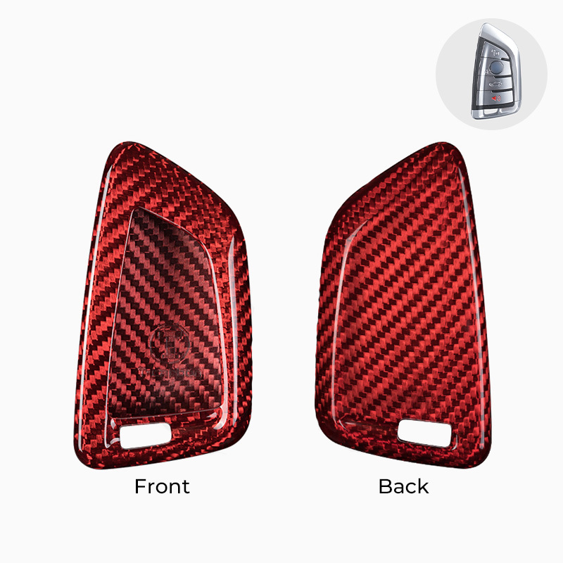 Asign Carbon Fiber Car Key Fob Cover Shell Case For BMW Keys
